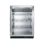 image of Summit SCR610BL Countertop Beverage Merchandiser Refrigerator in Black, 5.0 cu. ft.