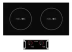 image of CookTek HRD-9500-SS35-1 Induction Cooktop, Side To Side Drop-In, Double Hob