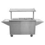 image of SecoSelect BST-46 EBC 76" Mobile Economy Breakfast Cart