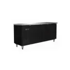 image of Serv-Ware BB4-24-HC 73" 3 Section Back Bar Cooler with Solid Door
