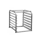image of Serv-Ware CWP-RR-07 Mobile Refrigerator Bun Pan Rack w/ 7 Pan - Half Height