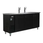image of Serv-Ware DD73-2-HC 73" 2 Columns Draft Beer Cooler, 17.26 cu. ft.