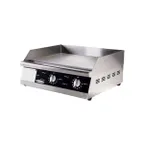 image of Serv-Ware ETG-24 24" Countertop Electric Thermostatic Griddle, 24” x 15.5” Surface, 208V