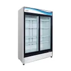 image of Serv-Ware GR48S-HC 54" 2 Sliding Glass Door Refrigerator in White, 48 cu. ft.