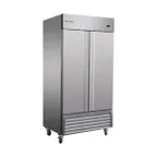 image of Serv-Ware RR2-35-HC 39" 2-Section Reach-In Refrigerator, Aluminum Interior, 35 cu. ft.