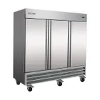image of Serv-Ware RR3-HC 81" 3-Section Reach-In Refrigerator, Stainless Steel, 72 cu. ft.