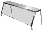 image of Serv-Ware SG4-1 Single-Sided Sneeze Guard, 58-1/5"W x 10-3/5"D x 20"H