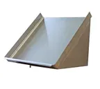 image of Serv-Ware SR63-CWP 62" Stainless Steel Wall Mounted Slanted Rack Shelf