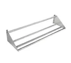 image of Serv-Ware SRT42-CWP 42"L Wall Mounted Stainless Steel Tubular Slant Rack 