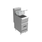 image of Serv-Ware SS-SGF-40L Floor Model LP Gas Full Pot Fryer, 40 lbs, 90.000 BTU