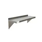 image of Serv-Ware SSWS1448-CWP Wall Mounted Stainless Steel Shelf - 48"W x 14"D