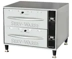 image of Serv-Ware SWPWDS-2 Free Standing Food Warming Drawer Unit, (2) Drawer, 900 W