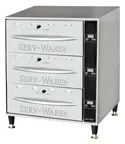 image of Serv-Ware SWPWDS-3 Free Standing Food Warming Drawer Unit, (3) Drawer, 1350 W