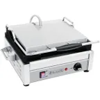 image of Eurodib USA SFE02345240 16" Single Panini Sandwich Grill w/ Cast Iron Grooved Plates, 240V
