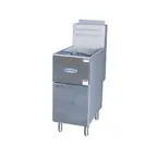image of Serv-Ware SGF-50N 15" Floor Model Natural Gas Full Pot Fryer, 50 lbs, 120.000 BTU