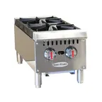 image of Serv-Ware SHPS-12 12" Countertop Gas Hotplate w/ (2) Burners, Manual Controls, 50.000 BTU
