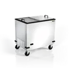 image of Silver King SKFMW34-ELUS1 36" Mobile Solid Chest Freezer/Meat Well, 3.93 cu. ft.