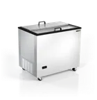 image of Silver King SKFMW34-ELUS5 34" Mobile Solid Chest Freezer/Meat Well, 3.93 cu. ft.