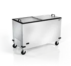 image of Silver King SKFMW50-ELUS1 52" Mobile Solid Chest Freezer/Meat Well, 6.09 cu. ft.