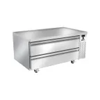 image of Silver King SKRCB50H-EDUS3 50" 2 Drawers Freezer Chef Base w/ Marine Edge Top