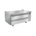 image of Silver King SKRCB50H-EDUS4 50" 2 Drawers Freezer Chef Base w/ Flat Top