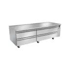image of Silver King SKRCB79H-EDUS3 79" 4 Drawers Freezer Chef Base w/ Marine Edge Top