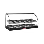 image of Skyfood FWD2-36BL 36" Black Color Food Warmer Display Case with Double Shelf