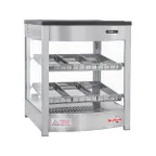 image of Skyfood FWD2S6P 18" Steam Line Food Warmer Display Case with Double Shelf, (6) Pans