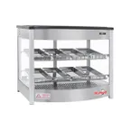 image of Skyfood FWD2S8P 25" Steam Line Food Warmer Display Case with Double Shelf,  (8) Pans