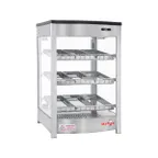 image of Skyfood FWD3S9P 18" Steam Line Food Warmer Display Case with Triple Shelf,  (9) Pans