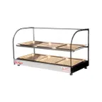 image of Skyfood FWDC2-33-6P 33" Food Warmer Display Case with Double Shelf, (6) Pans