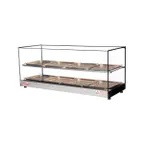 image of Skyfood FWDS2-43-8P 43" Food Warmer Display Case with Double Shelf, (8) Pans