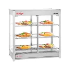 image of Skyfood HMC-PT 31" Pass-thru Steam Line Heated Merchandiser Cabinet with Triple Shelf