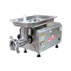 image of Skyfood PSE-32HD SS Countertop Meat Grinder, 990 lbs/hr, 3 HP, #32 Hub, Stainless Steel, 1/8” & 3/16” Plates