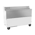 image of Beverage Air SMF58HC-1-W 58" Single Sided Milk Cooler, Forced Air, 16 Crates Capacity