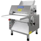 image of Somerset CDR-1550 Countertop Double Pass Dough Roller, 15" Synthetic Rollers, Front Operation