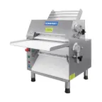 image of Somerset CDR-1550M Countertop Double Pass Dough Roller, 15" Metallic Dough Rollers, Front Operation