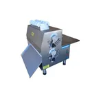 image of Somerset CDR-2100 Countertop Double Pass Dough Roller, 20" Synthetic Non-Stick Rollers, Side Operation