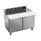 image of Beverage Air SPE48HC-10C 48" Two Section Sandwich/Salad Prep Table w/ 2 Doors, 10 pans, 13 cu. ft.