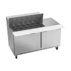 image of Beverage Air SPE60HC-18M 60" Mega Top Sandwich/Salad Prep Table w/ 2 Doors, 18 Pans, 16 cu. ft.