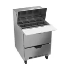 image of Beverage Air SPED27HC-12M-B 27" Mega Top Sandwich / Salad Prep Table w/ 2 Drawers, 12 Pans