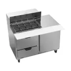 image of Beverage Air SPED48HC-12M-2 48" Mega Top Sandwich/Salad Prep Table w/ 2 Drawers & 1 Door, 12 Pans