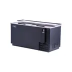 image of Spartan Refrig SBC-65 64" Bottle Cooler w/ 2 Slide Top Lids, Adjustable Dividers, 18.0 cu. ft.
