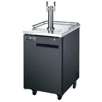 image of Spartan Refrig SBD-1 23" Draft Beer Cooler w/ 1 Keg, 6.5 cu. ft. 1 Dual-Tap Tower