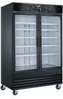 image of Spartan Refrig SGM49 - 48 cu ft Reach‑In Glass Door Refrigerator, Black, 1/3 HP R290, LED