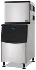 image of Spartan Refrig SMIM-1000 Air Cooled Half Cube 1000 lb Ice Machine with Bin, 386 lb Storage