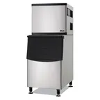 image of Spartan Refrig SMIM-500 Air Cooled Half Cube 500 lb Ice Machine with Bin, 275 lb Storage