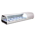 image of Spartan Refrig SSC-53 55" Countertop Refrigerated Sushi Display Case, Right Compressor