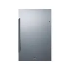 image of Summit SPR196OS 19" Built-in Outdoor Stainless Steel Door Refrigerator in Black, 3.13 cu. ft.
