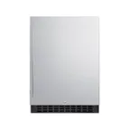 image of Summit SPR627OS 24" Built-in Stainless Steel Door Outdoor Refrigerator in Black, 4.6 cu. ft.